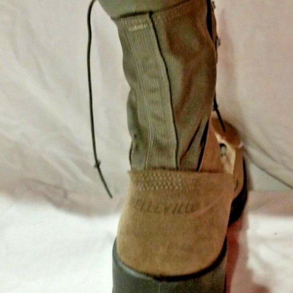 LEFT BOOT ONLY BELLEVILLE USAF 600ST STEEL TOE COMBAT GREEN BOOT sz13 IH00725 main image 10